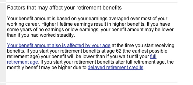 lower benefits